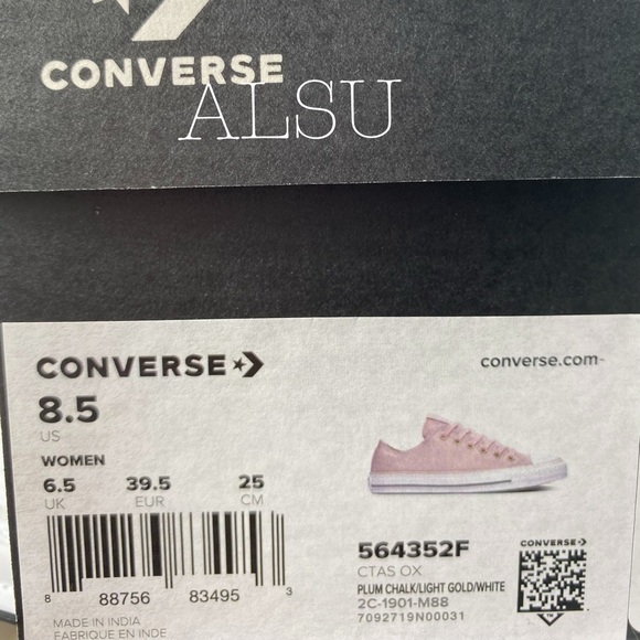 Converse Ctas Low Top Canvas Plum Chalk W AUTHENT - Picture 7 of 8